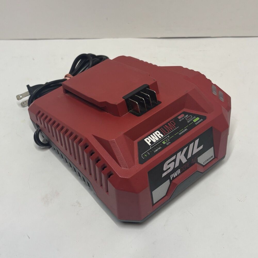 SKIL PWRCORE 40V Lithium-Ion Power Tool Battery Charger SC5364-00 Red/Black